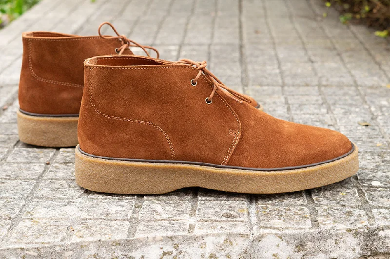 Men's perforated leather chukka boots with a refined, formal touchPlaytime by Hutton Men's perforated leather chukka boots with a refined, formal touchPlaytime by Hutton