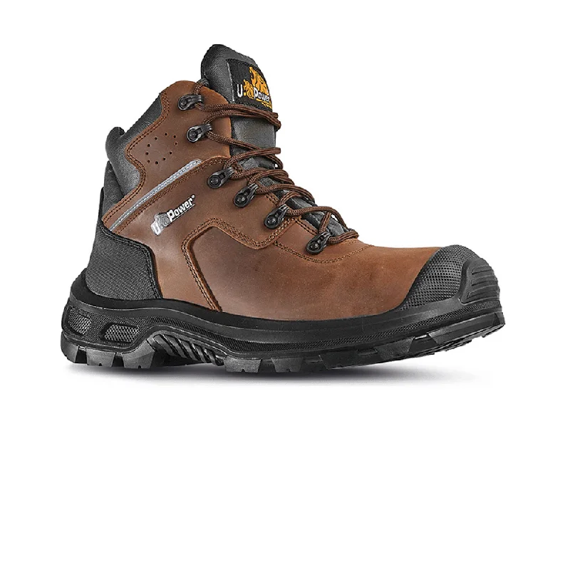 Men's high - ankle support work & safety boots for construction sitesU-POWER HELSINKI UK ESD S3 CI SRC SAFETY BOOT Men's high - ankle support work & safety boots for construction sitesU-POWER HELSINKI UK ESD S3 CI SRC SAFETY BOOT