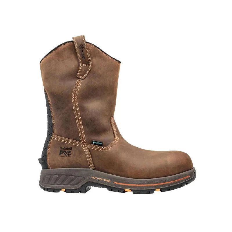 Men's ESD (electro - static discharge) work & safety boots for cleanroom environmentsHelix HD Composite-Toe Waterproof Pull-On Work Boot Brown