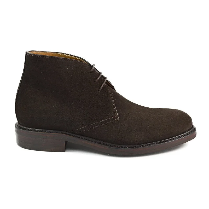 Men's shearling - lined chukka boots for added warmth in winterBerwick 1707 Chukka Boot (320) - Dark Brown Suede Men's shearling - lined chukka boots for added warmth in winterBerwick 1707 Chukka Boot (320) - Dark Brown Suede