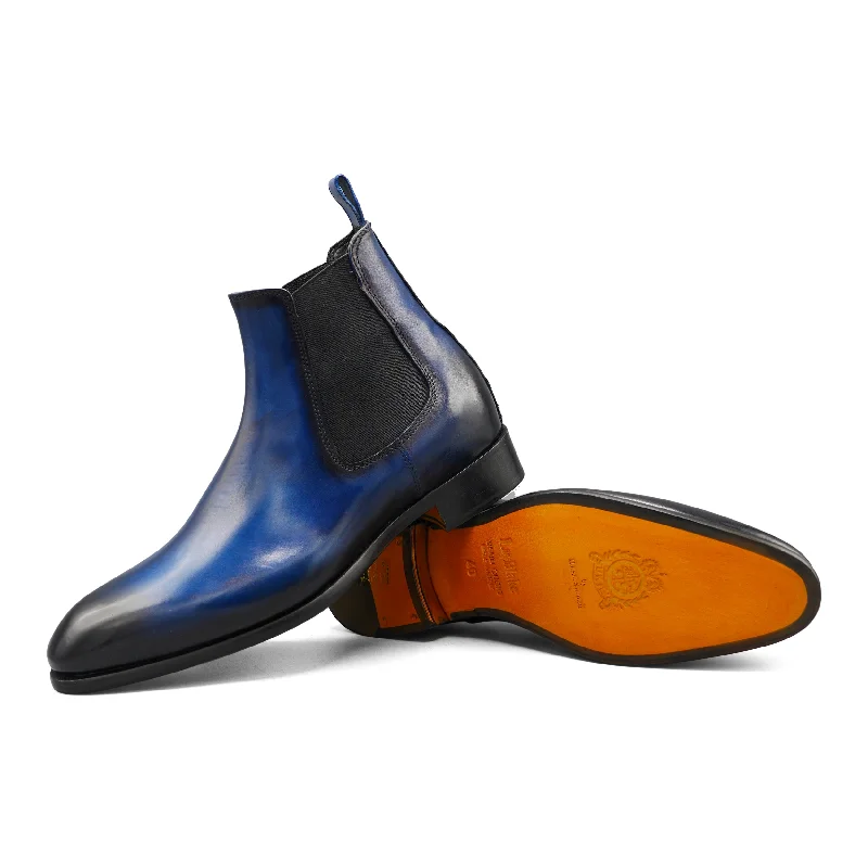 Men's brown Chelsea boots in various shades for versatilityJOD32201 - Vitello Blu