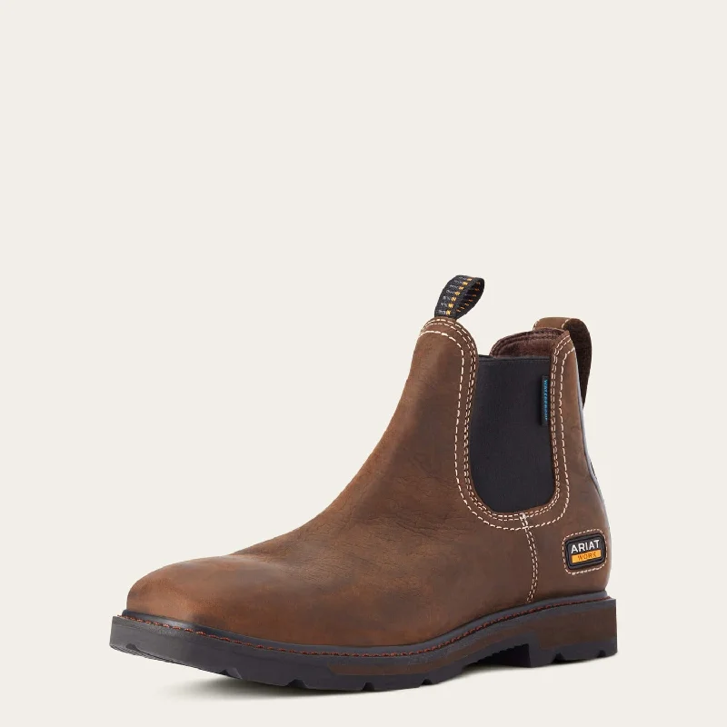 Men's puncture - resistant work & safety boots with Kevlar soleAriat Men's Groundbreaker H2O Chelsea Boot
