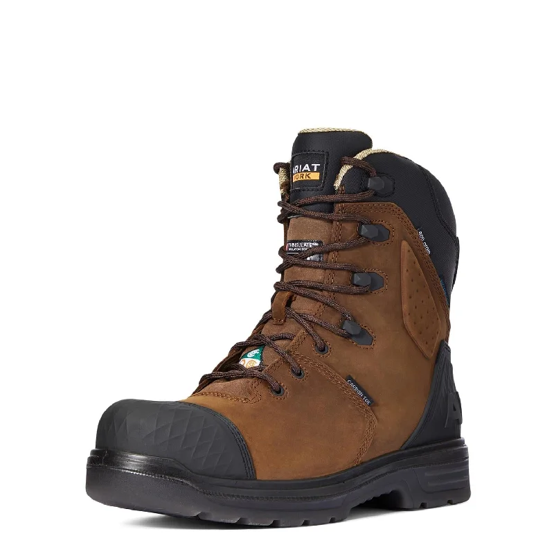 Men's carbon fiber toe work & safety boots for lightweight protectionTurbo Outlaw 8 inch Carbon-Toe CSA Waterproof 400g Carbon Toe Work Boot Barley Brown