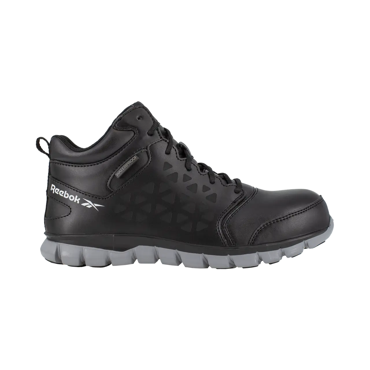 Men's work & safety boots with a toe cap made of aluminum alloyWomen's Sublite Cushion Composite-Toe Waterproof Mid Cut Athletic Work Boot Black