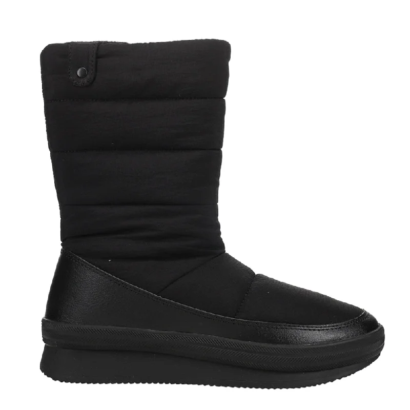 Men's mid - calf snow boots for moderate ankle supportApres Quilted Snow Boots
