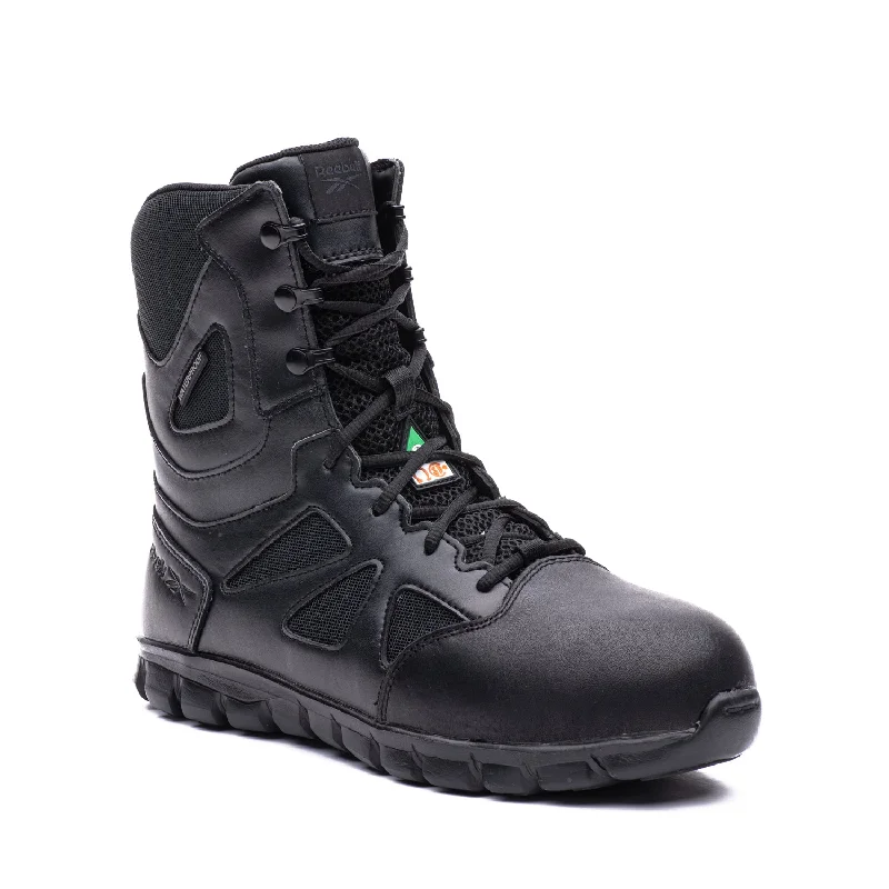 Men's water - repellent leather work & safety boots for outdoor workSublite Tactical Men's 8" composite toe leather work boots IB8800