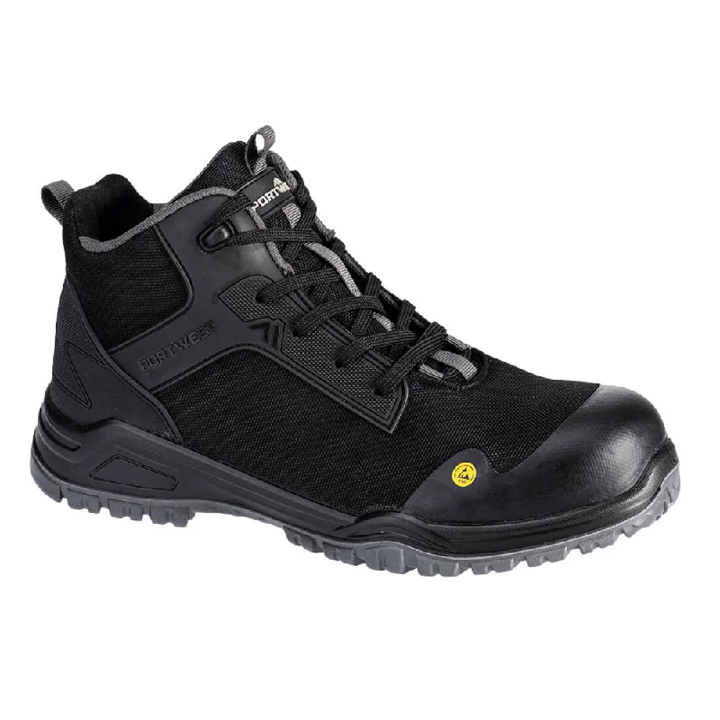 Men's work & safety boots with a breathable waterproof membrane like Gore - TexPortwest FE01 FX2 Bevel Composite Mid Boot S3S ESD SR FO Men's work & safety boots with a breathable waterproof membrane like Gore - TexPortwest FE01 FX2 Bevel Composite Mid Boot S3S ESD SR FO