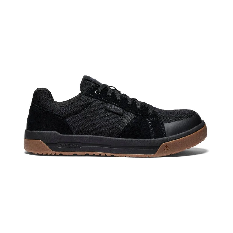 Men's work & safety boots with a reinforced heel counter for stabilityMen's Kenton Work Shoe (Carbon Toe)  |  Black/Gum