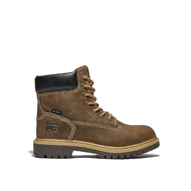 Men's electrical - hazard resistant work & safety boots with composite toeWomen's Direct Attach 6 Inch Steel-Toe Waterproof Work Boot Brown Men's electrical - hazard resistant work & safety boots with composite toeWomen's Direct Attach 6 Inch Steel-Toe Waterproof Work Boot Brown
