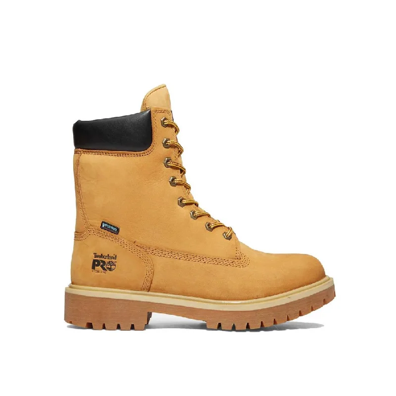 Men's work & safety boots with a chemical - resistant rubber soleDirect Attach 8 Inch Steel-Toe Waterproof Work Boot Wheat Men's work & safety boots with a chemical - resistant rubber soleDirect Attach 8 Inch Steel-Toe Waterproof Work Boot Wheat
