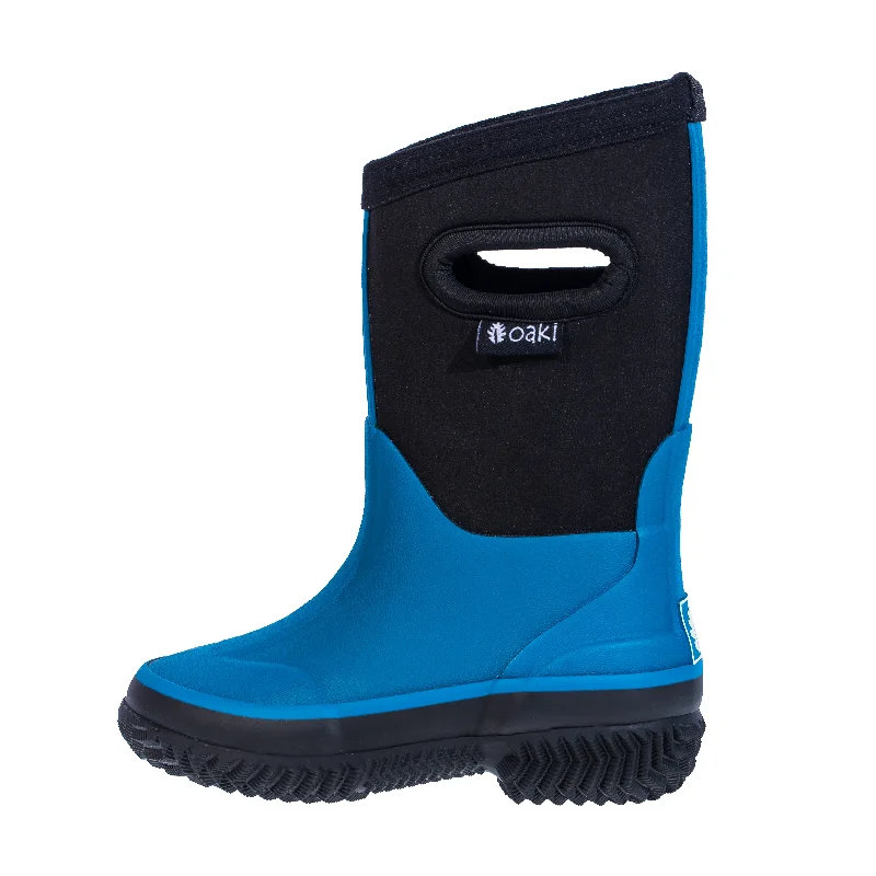 Men's leather - trimmed canvas snow bootsCelestial Blue Neoprene Rain/Snow Boots