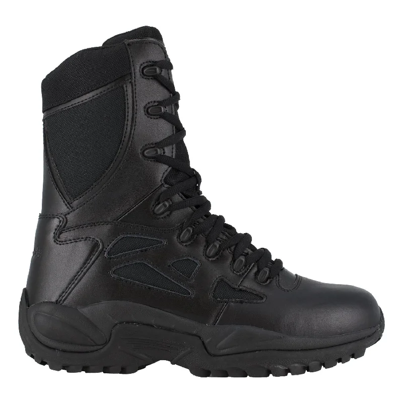 Men's waterproof steel - toe work & safety boots for wet environmentsRapid Response Rb 8 Inch Soft-Toe Side Zip Tactical Stealth Boot With Side Zipper Men's waterproof steel - toe work & safety boots for wet environmentsRapid Response Rb 8 Inch Soft-Toe Side Zip Tactical Stealth Boot With Side Zipper