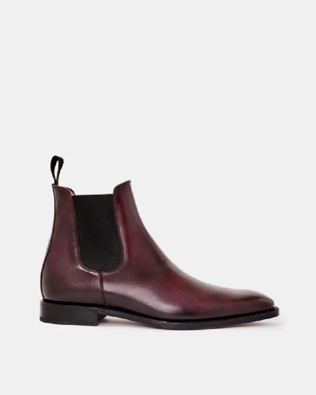 Men's anti - slip Chelsea boots with a durable rubber sole for safetyMuseum Oxblood Leather Chelsea Boot Men's anti - slip Chelsea boots with a durable rubber sole for safetyMuseum Oxblood Leather Chelsea Boot