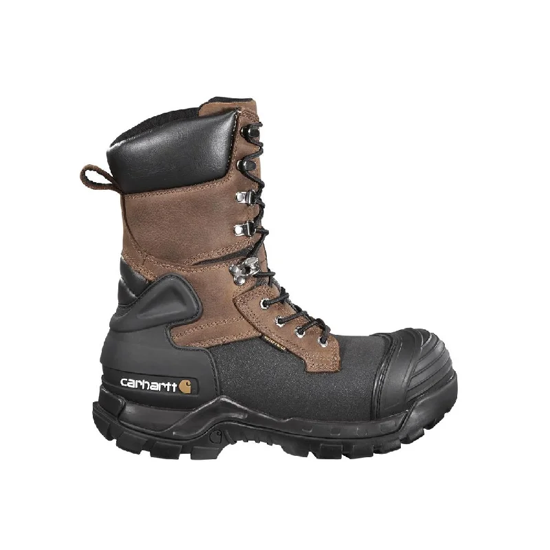 Men's work & safety boots with a quick - lace system for easy on and off10" Yukon Pac Composite-Toe Waterproof Insulated Work Boot Brown/Black