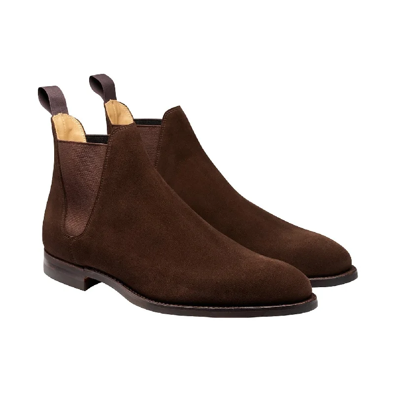 Men's mesh - lined Chelsea boots for enhanced ventilationChelsea 8 Dark Brown Suede Men's mesh - lined Chelsea boots for enhanced ventilationChelsea 8 Dark Brown Suede