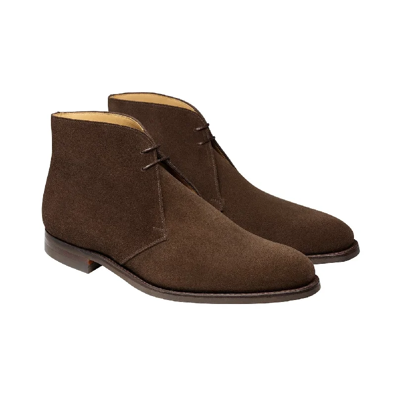 Men's classic brown leather chukka boots with a minimalist designUpton Dark Oak Suede Men's classic brown leather chukka boots with a minimalist designUpton Dark Oak Suede