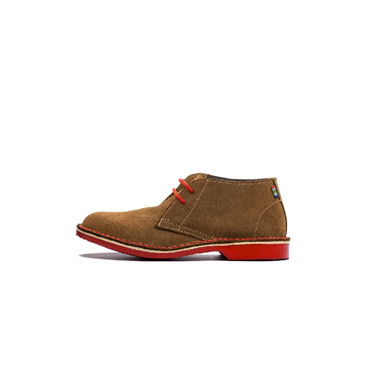 Men's classic brown leather chukka boots with a minimalist designMEN'S DESERT BOOT PINOTAGE RED Men's classic brown leather chukka boots with a minimalist designMEN'S DESERT BOOT PINOTAGE RED