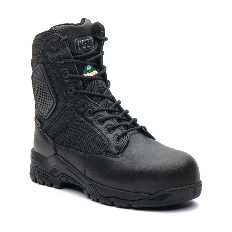 Men's work & safety boots with a reflective strip for low - light visibilityStealth Force II Men's 8" Composite Toe Work Boots 5419