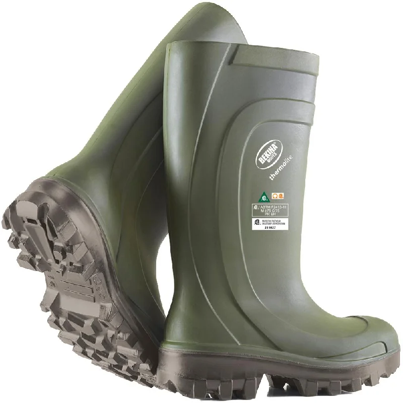 Men's work & safety boots with a high - traction lug pattern for uneven groundViking Bekina Thermolite Insulated CSA Composite Rubber Boots Z090GG