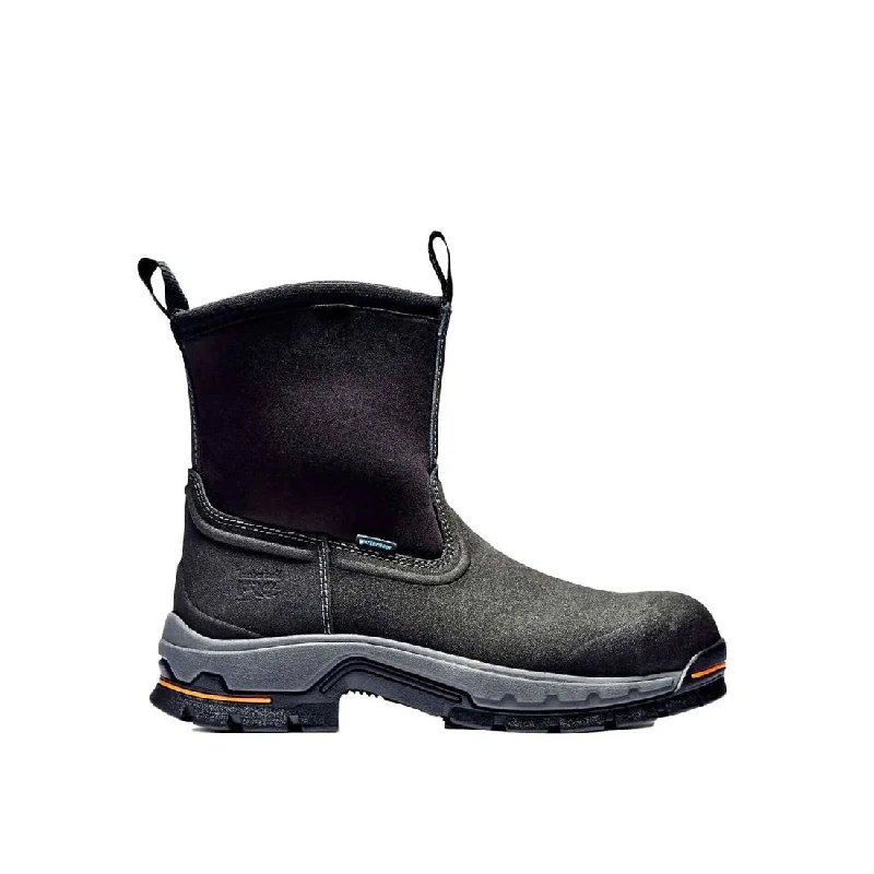 Men's water - repellent leather work & safety boots for outdoor workStockdale Alloy-Toe Waterproof Pull-On Work Boot Black Men's water - repellent leather work & safety boots for outdoor workStockdale Alloy-Toe Waterproof Pull-On Work Boot Black