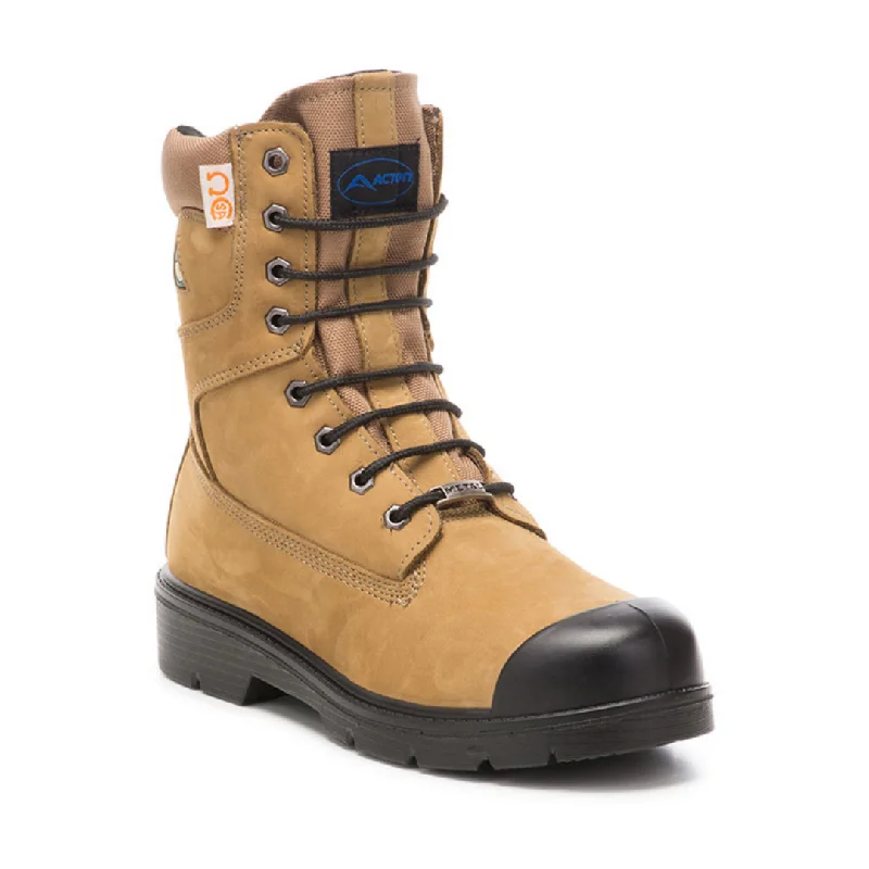 Men's work & safety boots with a high - traction lug pattern for uneven groundProlite 8" Steel Toe Leather Work Boots A9045-12