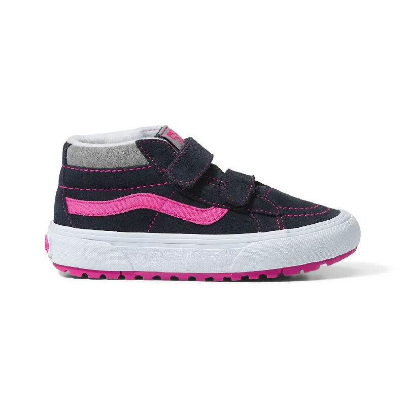 Men's shearling - lined suede snow bootsVans Sk8-Mid Reissue V MTE-1 Navy/Pink Glow - Kid's Shoes