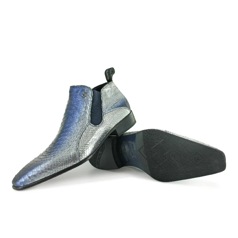 Men's nubuck Chelsea boots with a velvety finish8801- Morning Frost