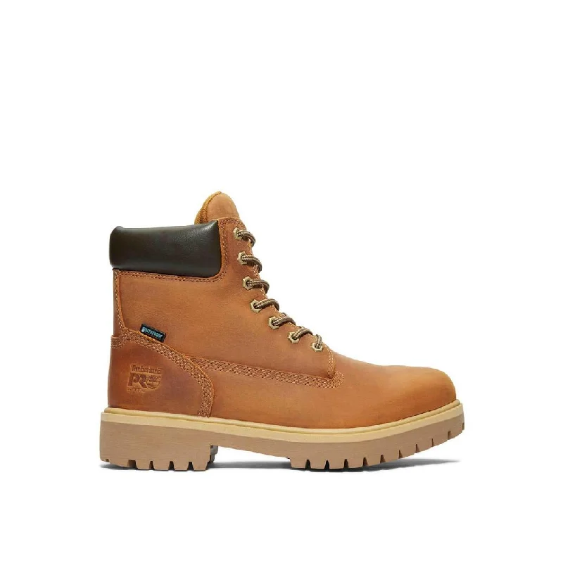 Men's high - ankle support work & safety boots for construction sitesDirect Attach 6 Inch Soft-Toe Waterproof Boot Wheat