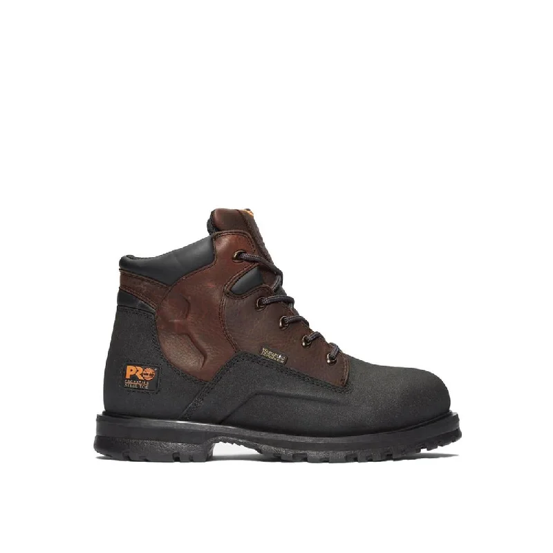 Men's work & safety boots with a chemical - resistant rubber solePowerwelt 6 Inch Steel-Toe Waterproof Work Boot Brown