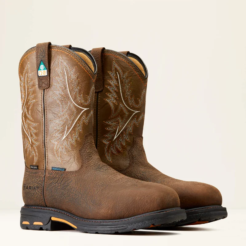 Men's anti - static work & safety boots for electronics industryAriat Men's WorkHog CSA Waterproof 400G Insulated Composite Toe Work Boot 10042552 Men's anti - static work & safety boots for electronics industryAriat Men's WorkHog CSA Waterproof 400G Insulated Composite Toe Work Boot 10042552