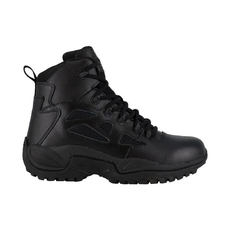 Men's breathable mesh - lined work & safety boots for hot weatherRapid Response Rb 6 Inch Soft-Toe Side Zip Tactical Stealth Boot Black Men's breathable mesh - lined work & safety boots for hot weatherRapid Response Rb 6 Inch Soft-Toe Side Zip Tactical Stealth Boot Black