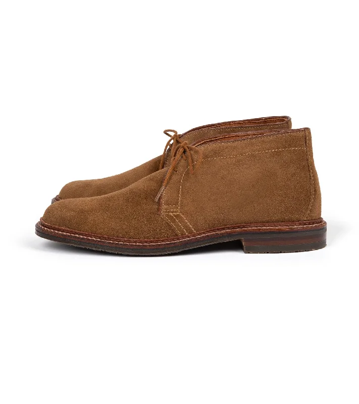 Men's high - top chukka boots for extra ankle support and a bold styleAlden Suede Rubber Soled Chukka: Snuff 1593L Men's high - top chukka boots for extra ankle support and a bold styleAlden Suede Rubber Soled Chukka: Snuff 1593L