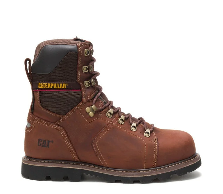 Men's work & safety boots with a reinforced heel counter for stabilityAlaska 2.0 8 Inch Steel-Toe Waterproof Work Boot Brown