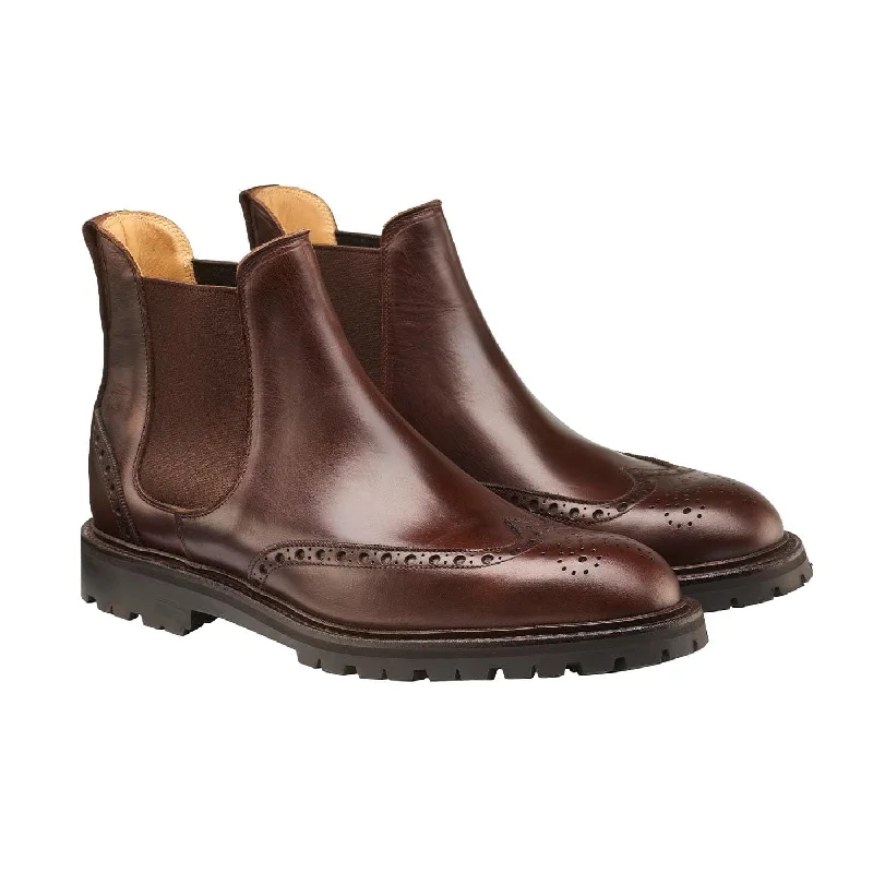 Men's water - resistant leather Chelsea boots for wet conditionsHarris Coffee Hurricane Hide Men's water - resistant leather Chelsea boots for wet conditionsHarris Coffee Hurricane Hide