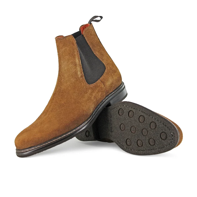 Men's stretchy Chelsea boots that conform to the foot shapeT590 - Velour Sattel
