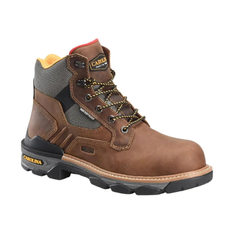Men's work & safety boots with a durable rubber outsole for traction on rough terrainCarolina Men's Cancellor 6 Inch Composite Toe Waterproof Work Boots - Hazel Men's work & safety boots with a durable rubber outsole for traction on rough terrainCarolina Men's Cancellor 6 Inch Composite Toe Waterproof Work Boots - Hazel