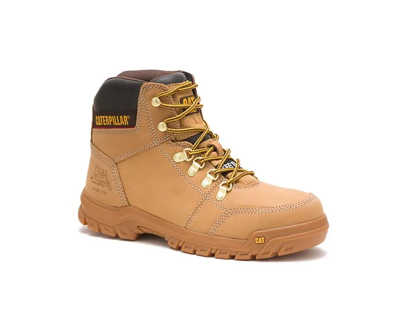 Men's work & safety boots with a durable rubber outsole for traction on rough terrainCat P90801 Outline Steel Toe Boots Men's work & safety boots with a durable rubber outsole for traction on rough terrainCat P90801 Outline Steel Toe Boots