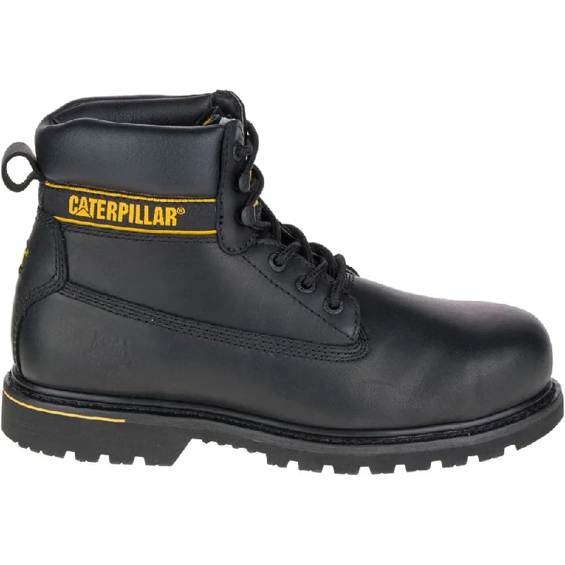 Men's waterproof steel - toe work & safety boots for wet environmentsCaterpillar CAT Holton Steel Toe S3 HRO SRC Work Boot with Midsole
