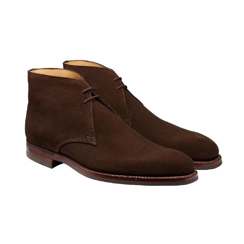 Men's lightweight chukka boots for easy mobility and long - distance walkingTetbury Dark Brown Suede Men's lightweight chukka boots for easy mobility and long - distance walkingTetbury Dark Brown Suede