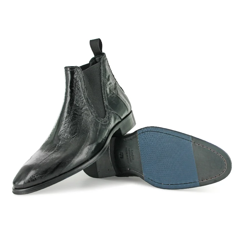 Men's breathable Chelsea boots to prevent sweaty feetT930 - Black Eel