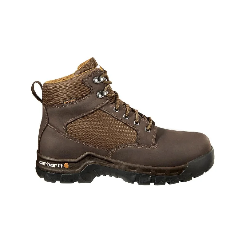 Men's work & safety boots with a chemical - resistant rubber sole6" Rugged Flex Waterproof Soft Toe Work Boot Dark Brown Men's work & safety boots with a chemical - resistant rubber sole6" Rugged Flex Waterproof Soft Toe Work Boot Dark Brown