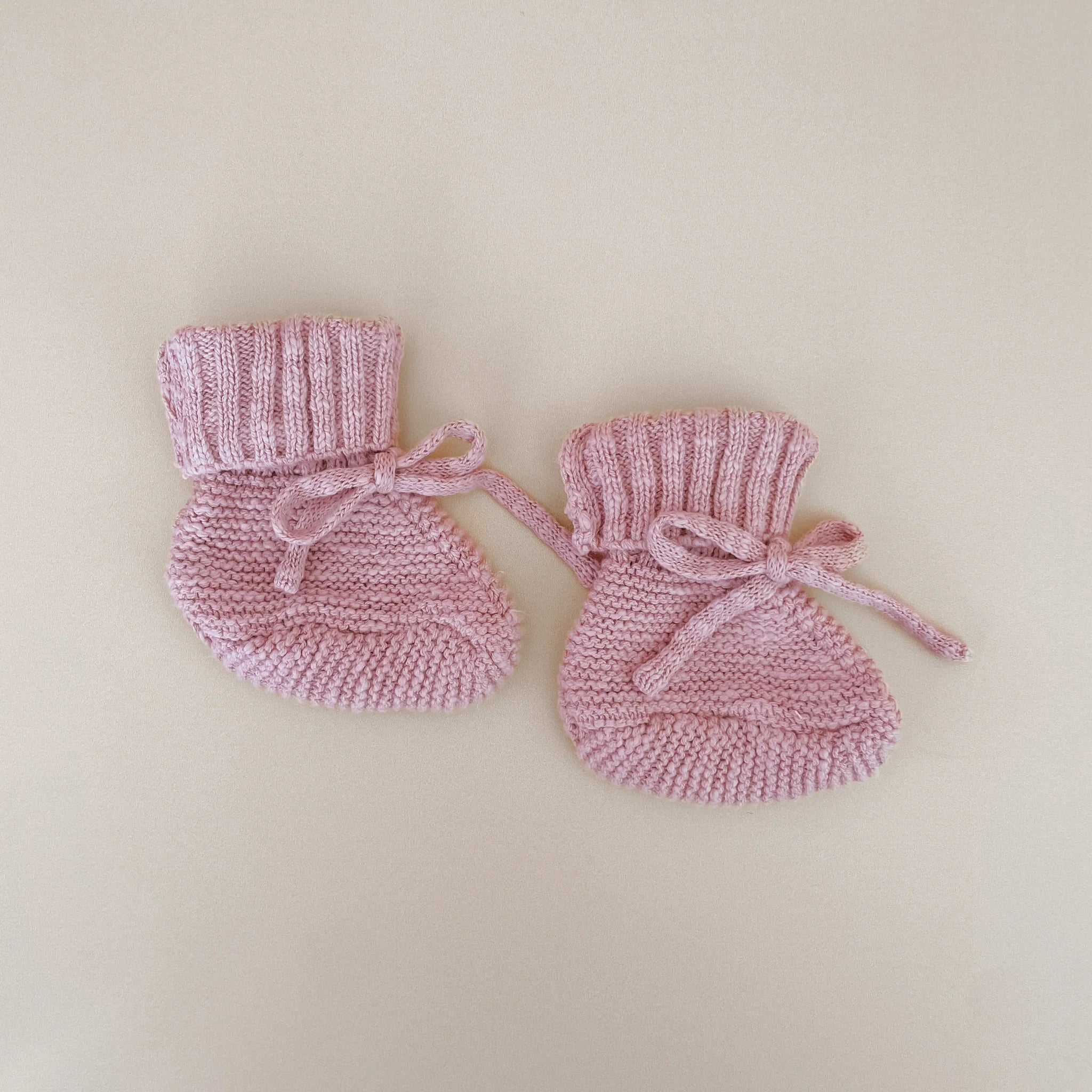 Blossom & Pear Chunky Knit Booties - Liliac