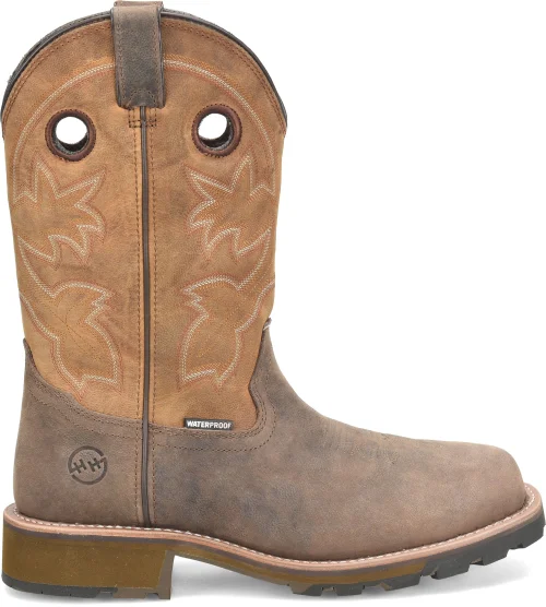 Men's electrical - hazard resistant work & safety boots with composite toeDOUBLE H ABNER DH5353 BRN SQ TOE WATERPROOF ROPER Men's electrical - hazard resistant work & safety boots with composite toeDOUBLE H ABNER DH5353 BRN SQ TOE WATERPROOF ROPER