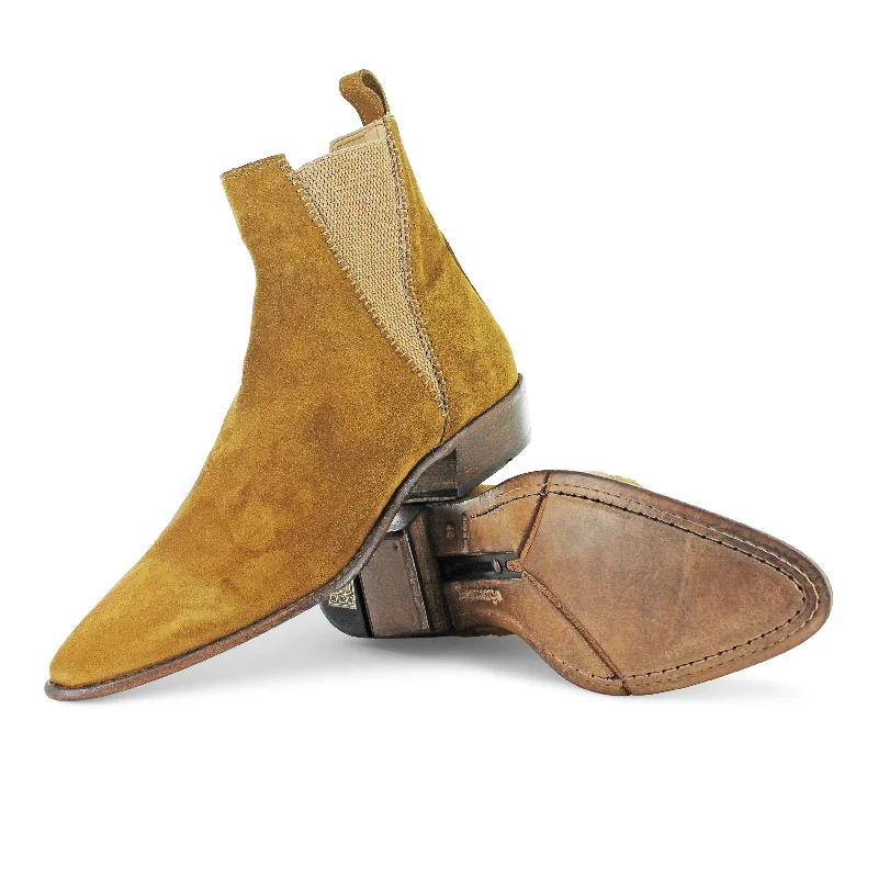 Men's mesh - lined Chelsea boots for enhanced ventilationEE02A - Softy Caramel
