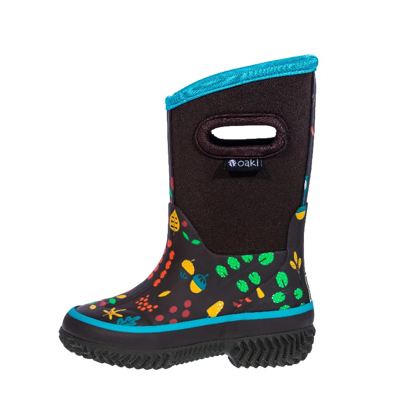 Men's minimalist - designed snow boots with a clean lookForest Animals Neoprene Rain/Snow Boots