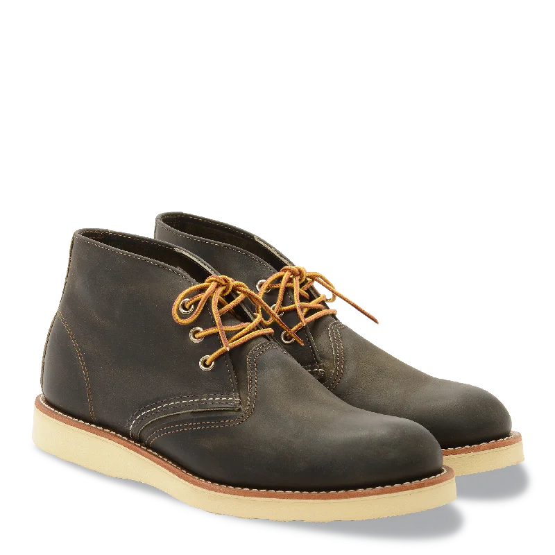 Men's nubuck leather desert boots with a soft, velvety feelChukka Boots 3150 - Charcoal Rough & Tough Men's nubuck leather desert boots with a soft, velvety feelChukka Boots 3150 - Charcoal Rough & Tough