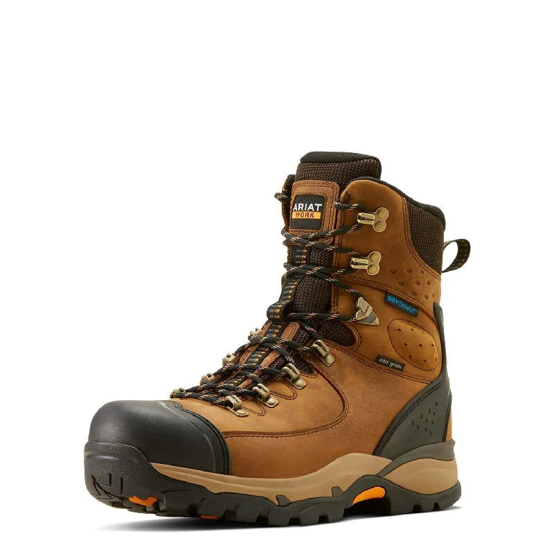 Men's carbon fiber toe work & safety boots for lightweight protectionEndeavor 8 inch Soft-Toe Waterproof Insulated Boot Dusted Brown