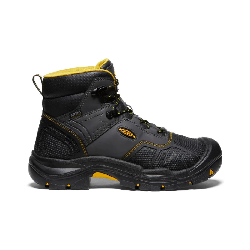 Men's work & safety boots with a quick - lace system for easy on and offMen's Logandale Waterproof Boot (Steel Toe)  |  Raven/Black