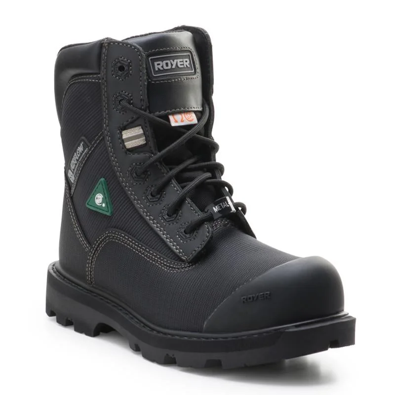 Men's work & safety boots with a reflective strip for low - light visibilityMetal Free 8" composite toe work boots 10-8550