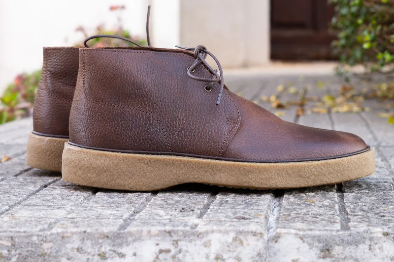 Men's waxed cotton chukka boots with a water - resistant finishPlaytime by Hutton Havana Leaf Limited Edition 'Sprint Run' Men's waxed cotton chukka boots with a water - resistant finishPlaytime by Hutton Havana Leaf Limited Edition 'Sprint Run'
